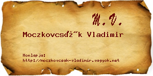 Moczkovcsák Vladimir névjegykártya